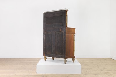 Lot 281 - A George IV rosewood, brass and parcel-gilt side cabinet