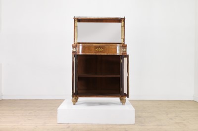 Lot 281 - A George IV rosewood, brass and parcel-gilt side cabinet