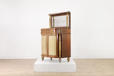 Lot 281 - A George IV rosewood, brass and parcel-gilt side cabinet