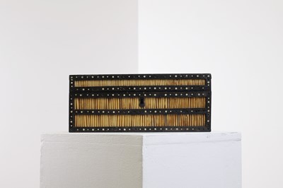 Lot 299 - A Sinhalese porcupine quill, ebony and ivory workbox