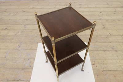 Lot 283 - A Regency-style brass occasional table or étagère