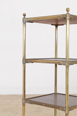 Lot 283 - A Regency-style brass occasional table or étagère
