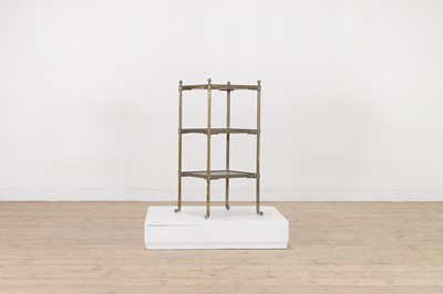 Lot 283 - A Regency-style brass occasional table or étagère