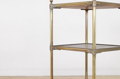 Lot 283 - A Regency-style brass occasional table or étagère