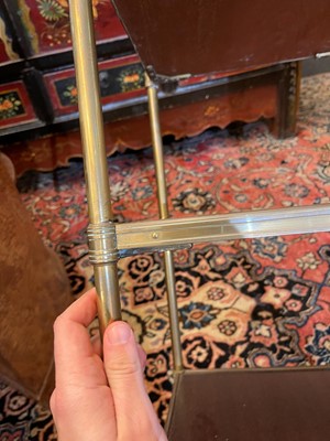 Lot 283 - A Regency-style brass occasional table or étagère