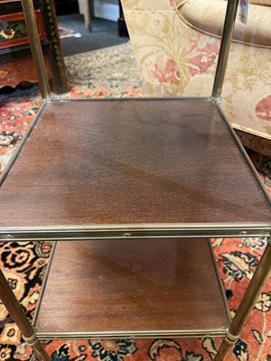 Lot 283 - A Regency-style brass occasional table or étagère