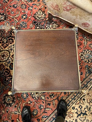 Lot 283 - A Regency-style brass occasional table or étagère