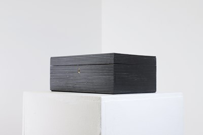 Lot 300 - A Sinhalese ebony and ivory-inlaid workbox