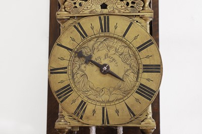 Lot 354 - A brass lantern clock