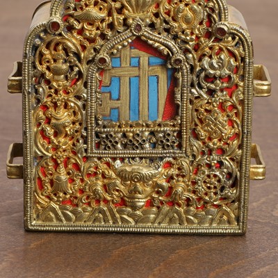 Lot 123 - Two Tibetan gau boxes