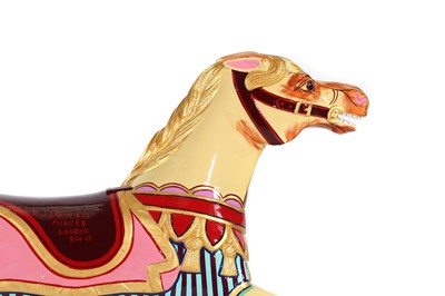 Lot 38 - A rare fairground carousel galloper horse by R J Lakin