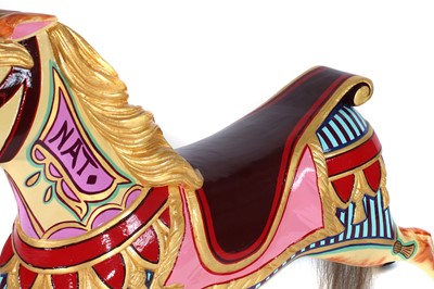 Lot 38 - A rare fairground carousel galloper horse by R J Lakin
