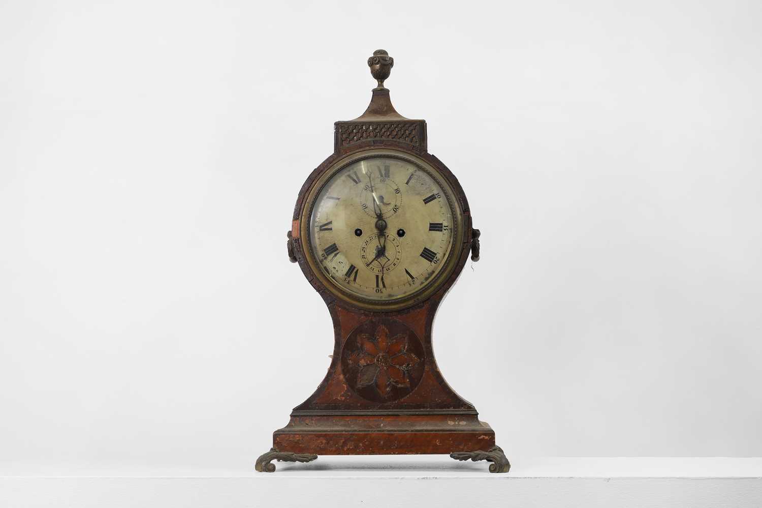 Lot 282 - A Regency mahogany balloon clock