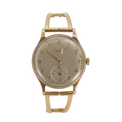 Lot 291 - A 9ct gold Ulysse-Nardin for J.W. Benson mechanical bracelet watch