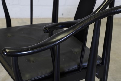 Lot 249 - A pair of Danish ebonised 'PP-66' or 'China Chair' ash armchairs