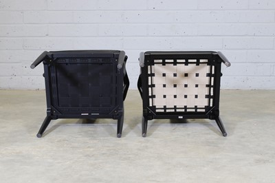 Lot 249 - A pair of Danish ebonised 'PP-66' or 'China Chair' ash armchairs
