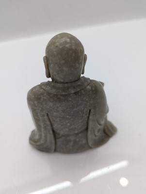 Lot 59 - Two Chinese jade monks