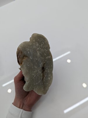 Lot 59 - Two Chinese jade monks