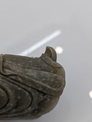 Lot 59 - Two Chinese jade monks