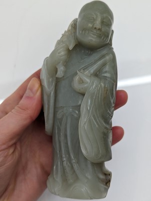 Lot 59 - Two Chinese jade monks