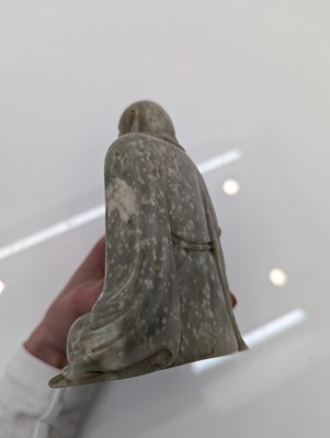 Lot 59 - Two Chinese jade monks
