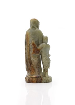 Lot 58 - A Chinese jade group