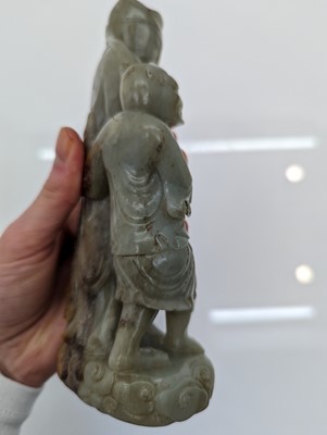 Lot 58 - A Chinese jade group