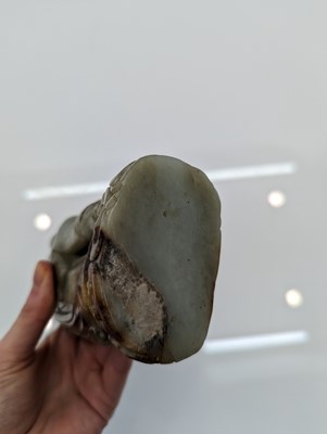 Lot 58 - A Chinese jade group