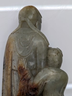 Lot 58 - A Chinese jade group