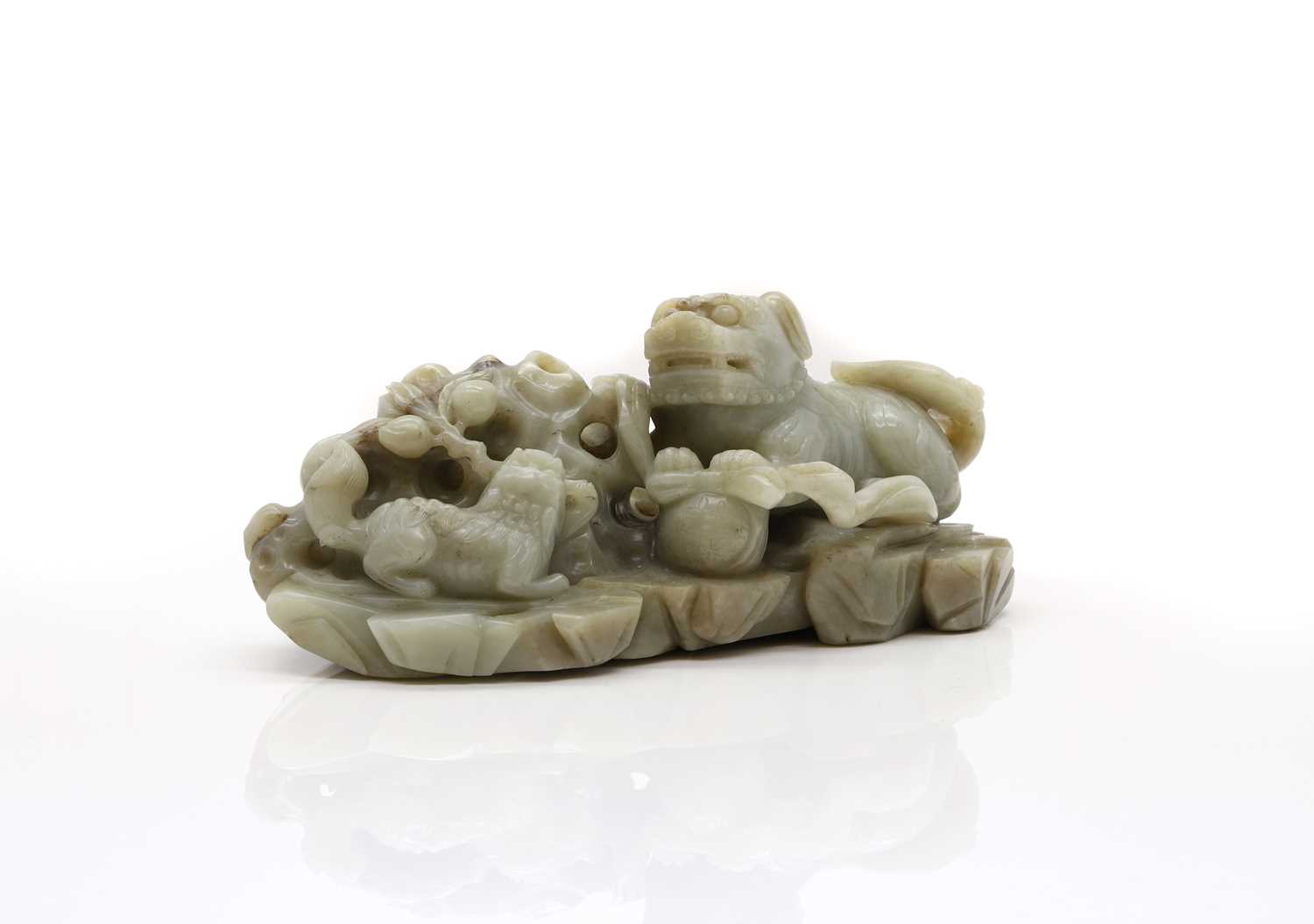 Lot 56 - A Chinese jade carving