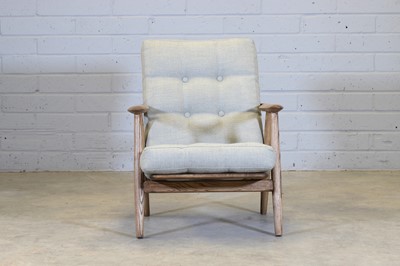 Lot 251 - A Danish oak 'GE 240 Cigar' armchair