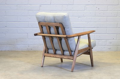 Lot 251 - A Danish oak 'GE 240 Cigar' armchair