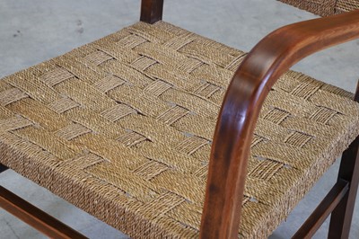 Lot 218 - A Swedish stained beech bentwood armchair