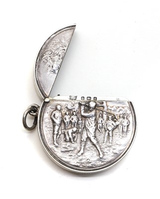 Lot 66 - A silver vesta case