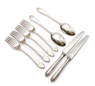 Lot 46 - A silver plated canteen