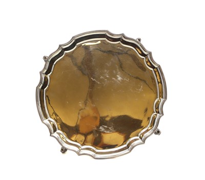 Lot 30 - A silver salver