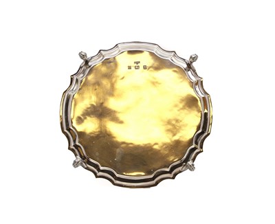 Lot 30 - A silver salver