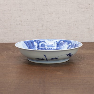 Lot 38 - A Chinese blue and white saucer