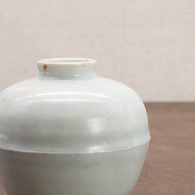 Lot 21 - A Chinese qingbai-glazed jar