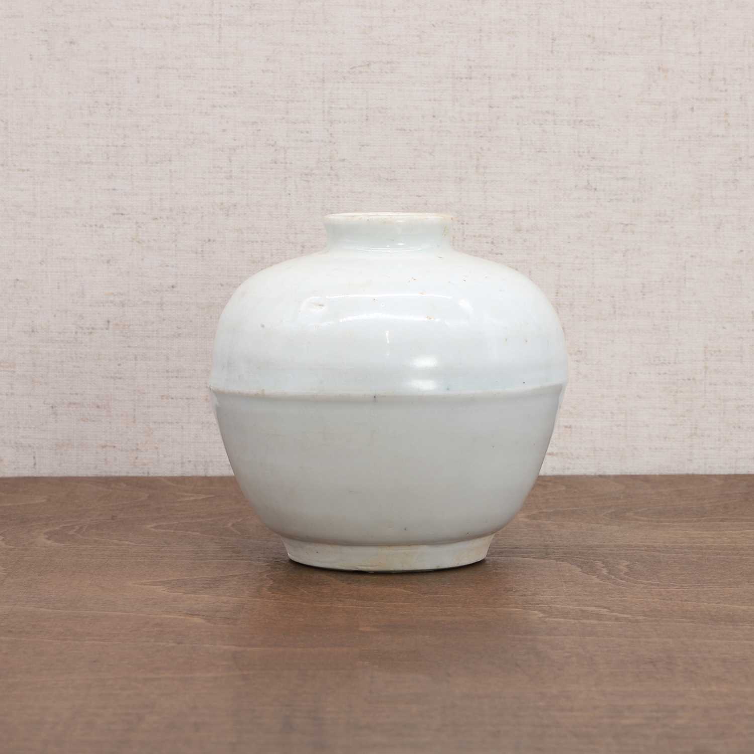 Lot 21 - A Chinese qingbai-glazed jar