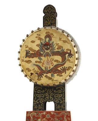 Lot 80 - A Chinese drum