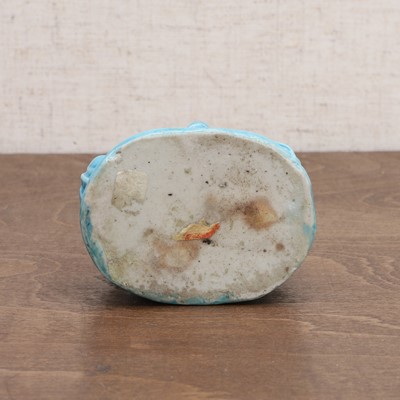 Lot 62 - A Chinese turquoise-glazed incense holder