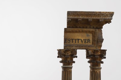 Lot 251 - A pair of carved Siena marble grand tour models