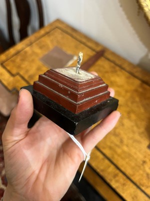 Lot 240 - A marmo rosso antico marble obelisk
