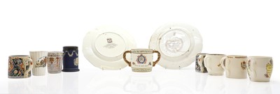 Lot 112 - A collection of commemorative porcelain
