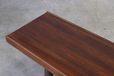 Lot 215 - A Norwegian 'Krobo' rosewood bench