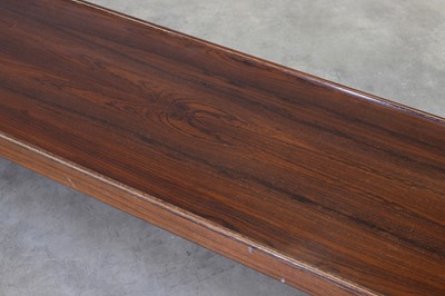 Lot 215 - A Norwegian 'Krobo' rosewood bench