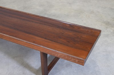 Lot 215 - A Norwegian 'Krobo' rosewood bench