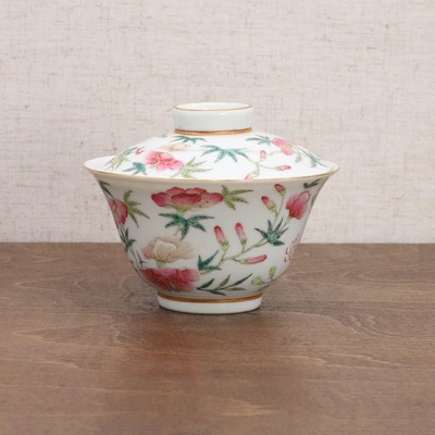 Lot 99 - A Chinese famille rose teacup and cover