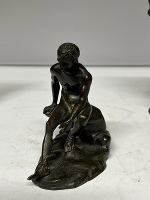 Lot 259 - A collection of grand tour bronzes after the antique